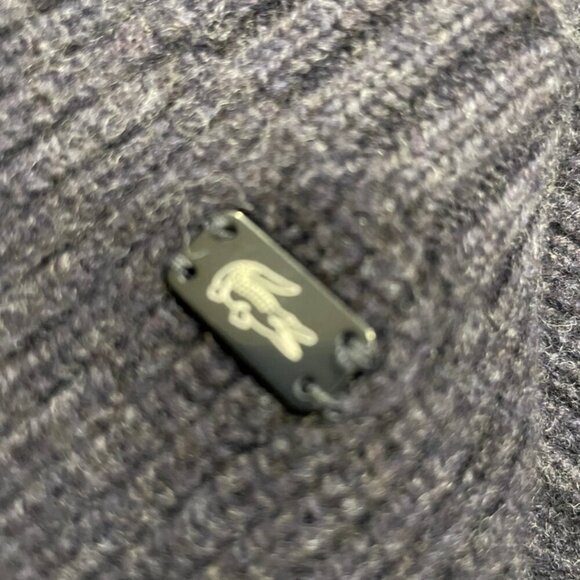 LACOSTE CHUNKY VEST 100%WOOL MADE IN FRANCE SIZE 44 US XL ICONIC SOPHISTICATED - Picture 6 of 15